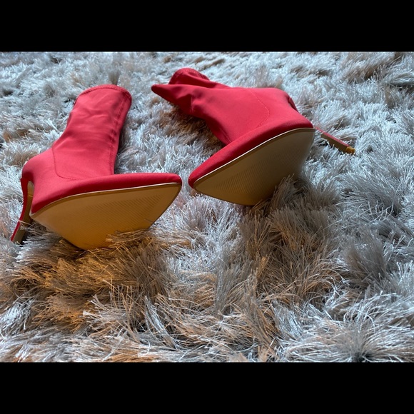 Blogger favorite Red sock boots. Sz US 6 - Picture 3 of 3